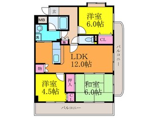 グレイスコ－ト千里丘の物件間取画像